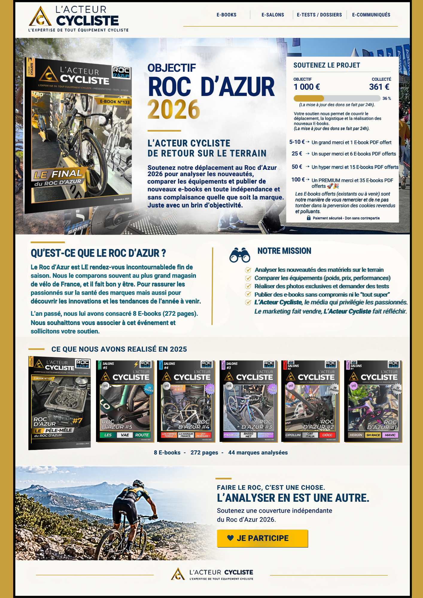 OJECTIF ROC D'AZUR 2026 OBJECTIF ROC D'AZUR 2026