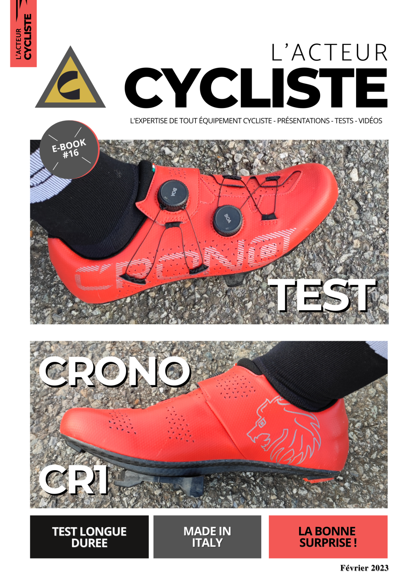 E-BOOK N°16 TEST CHAUSSURES CRONO CR1