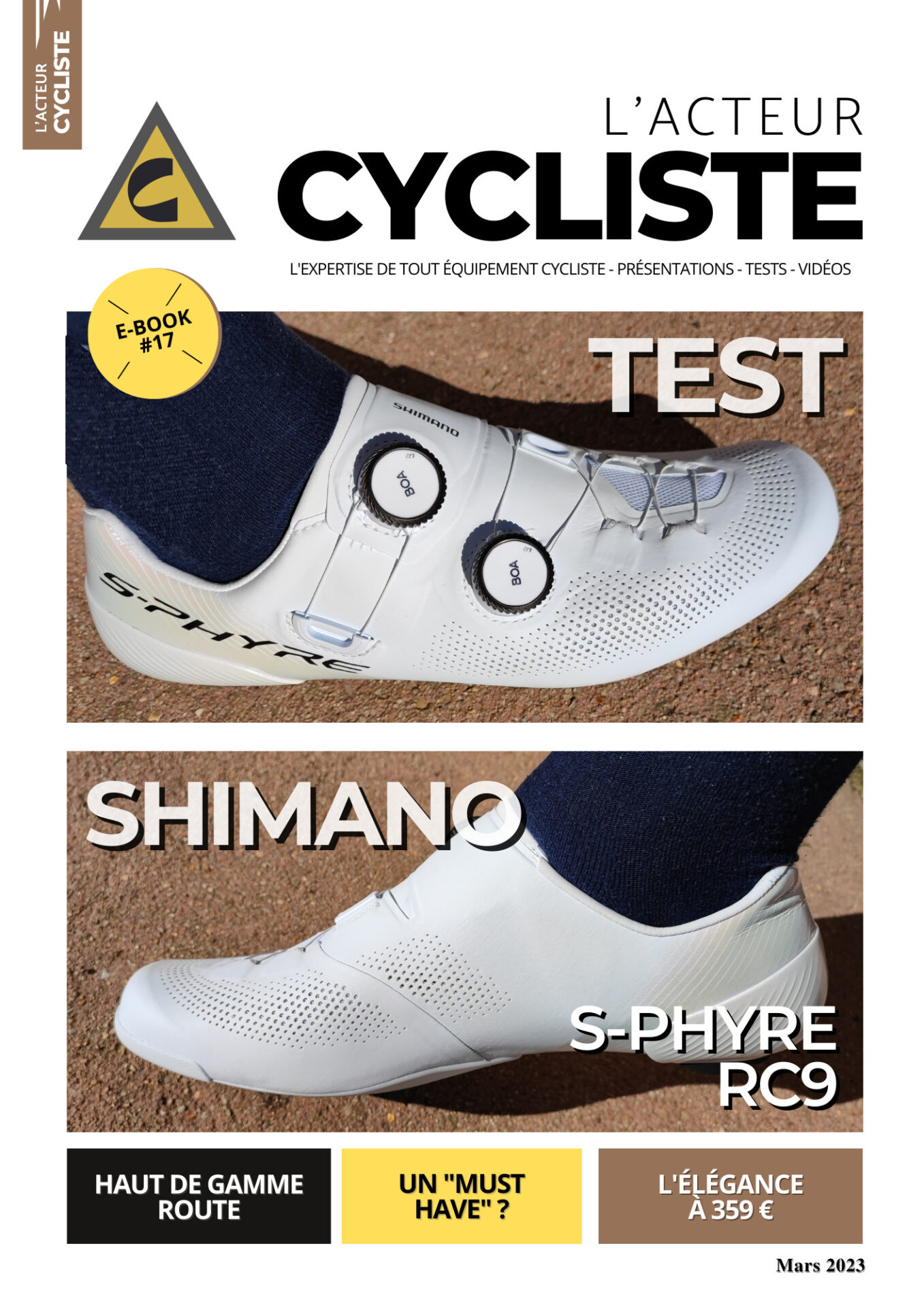 E-BOOK N°17 TEST CHAUSSURES SHIMANO S-PHYRE RC903