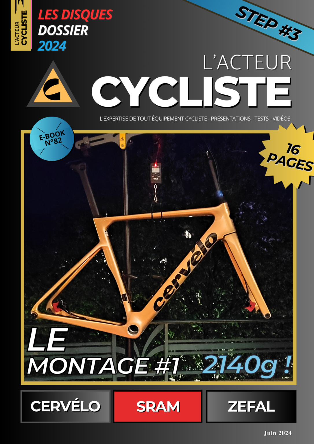 tests cyclistes MONTAGE DU cervélo SOLOIST 2024