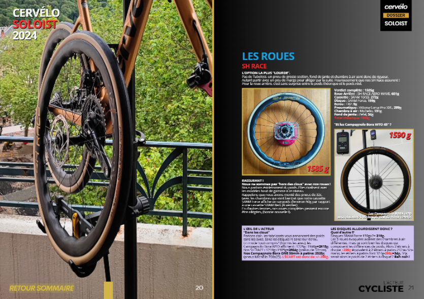 cervelo solist 2024 montage roues