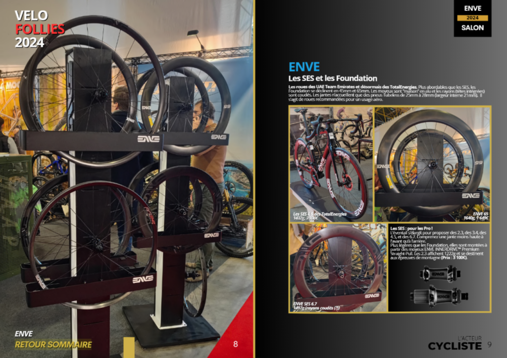 VELOFOLLIES 2024 EQUIPEMENT ENVE
