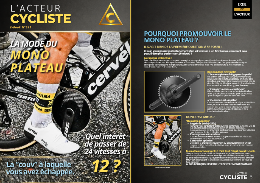 LA MODE DU MONO PLATEAU 2026