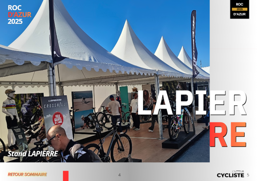 les vélos français au roc 2025 stand LAPIERRE