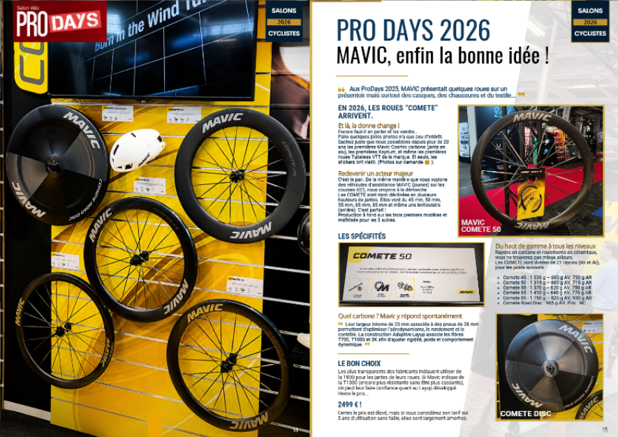 PRODAYS 2026 MAVIC COMETE