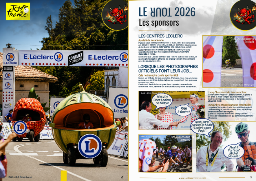 Les sponsors du Tour de France 2026 LECLERC