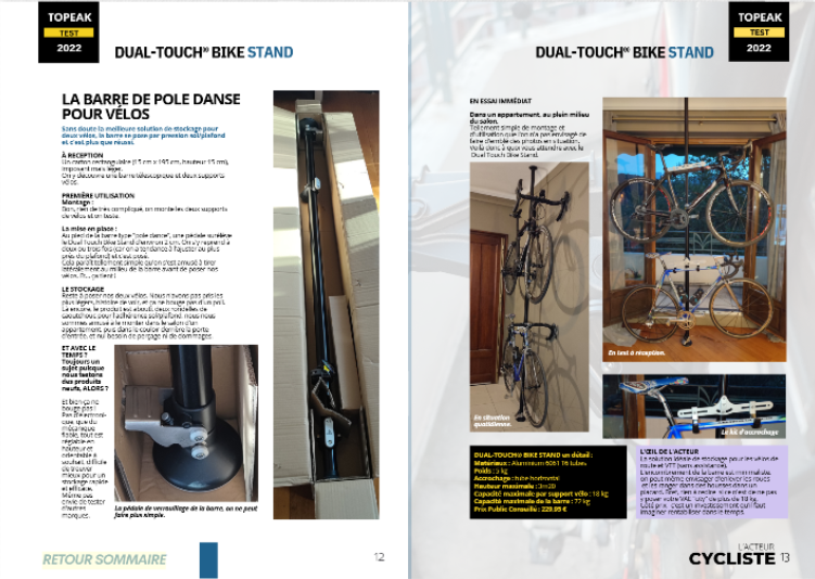 test topeak dual touch stand 