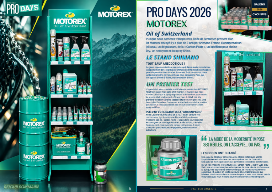 MOTOREX DYNAMIC TOPEAK PRO DAYS 2026